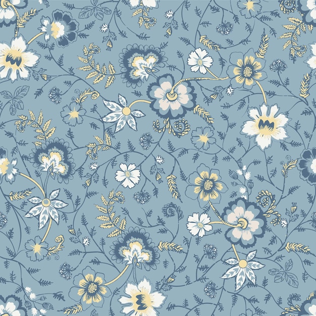 Vector floral seamless vector illustration pattern for backdrop wrapping paper all over print and others