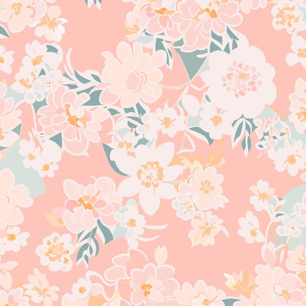 Vector flower pattern vector illustration