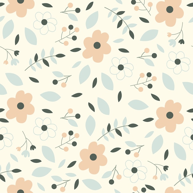 Flower Seamless Spring Floral Pattern