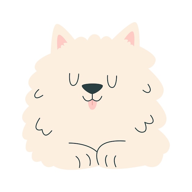 Fluffy Dog Lying