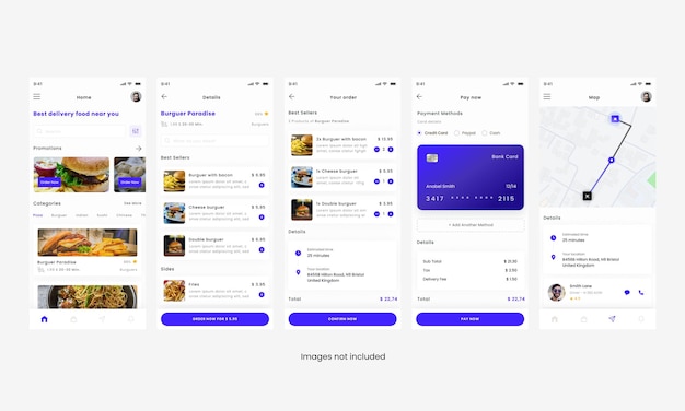 Food Delivery app and take away Ui Kit