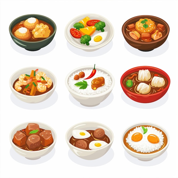 Vector food selection 14