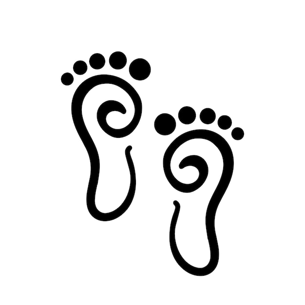 Foot and care icon logo template Foot and ankle healthcare