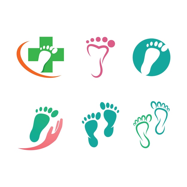 Vector foot care ilustration