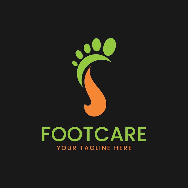 Foot Care logo designs concept vector, Iconic Foot Logo template