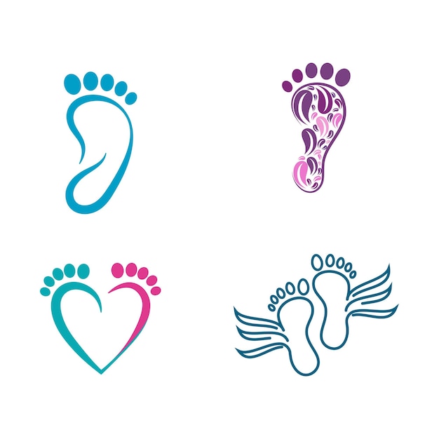 Foot Care Logo Template vector icon illustration