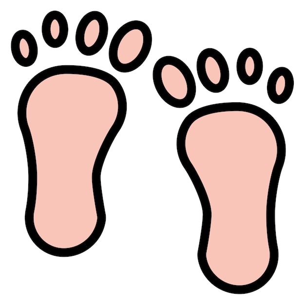 Foot Symbol icon vector image Can be used for Egypt