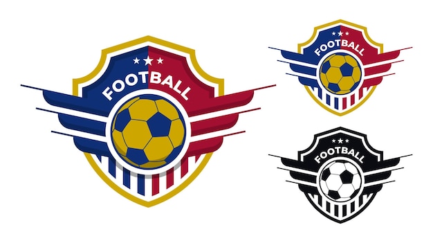 Football club logo design template