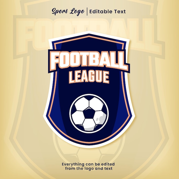 Football league logo emblem collection