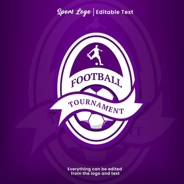 Football tournament badge logo