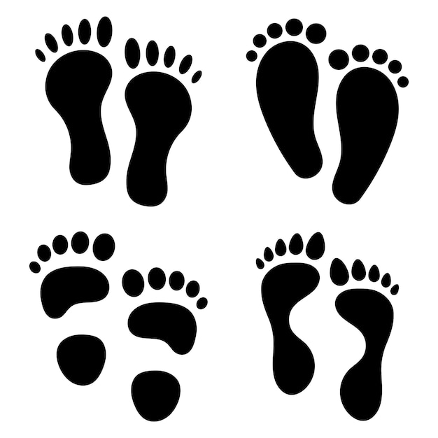 Footprints Glyph Style