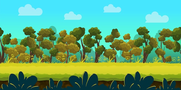 Vector forest 2d game 