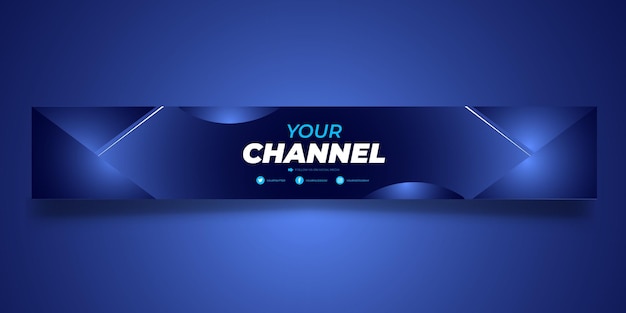 Vector free vector gradient youtube horizontal banner