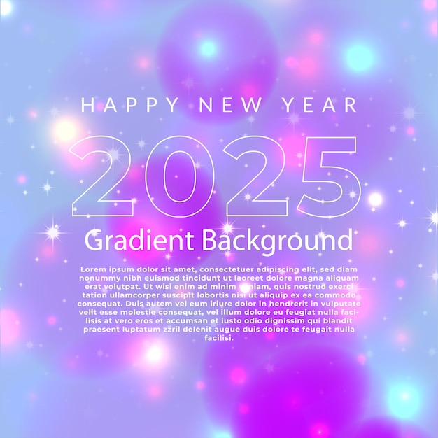 Vector free vector happy new year gradient design template