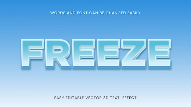 Freeze 3d text style