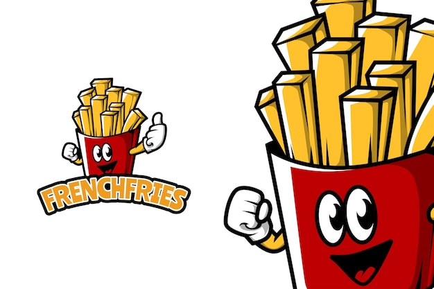 French Fries - Mascot Logo Template