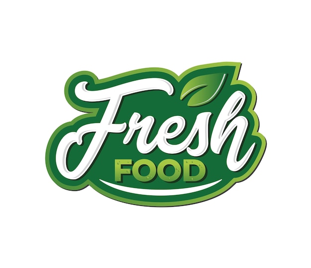 Fresh Food vector design logo