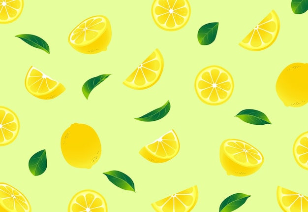 Fresh lemon pattern design