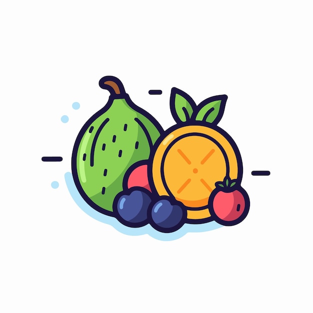 A fruit and a round fruit