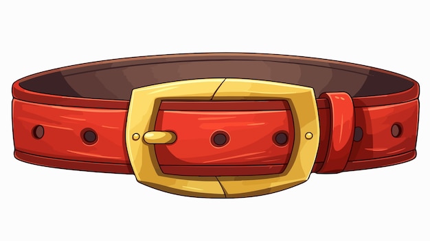 Vector funny cartoon belt vector illustration