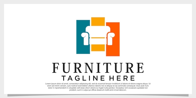 Vector furniture logo design vector with creative concept for your businees