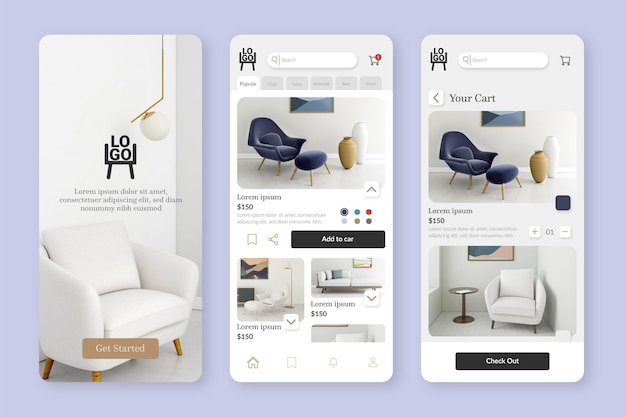 Furniture shopping app template