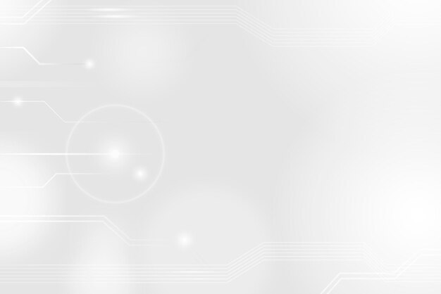 Vector futuristic networking technology background vector in white tone