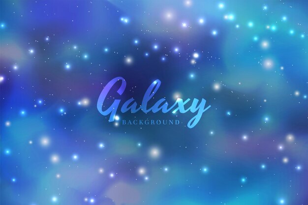 Vector galaxy starry background design