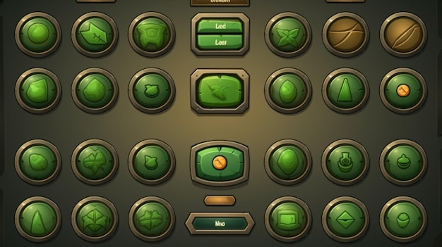 Vector game buttons