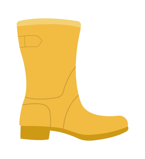 Garden rubber boot Vector illustration