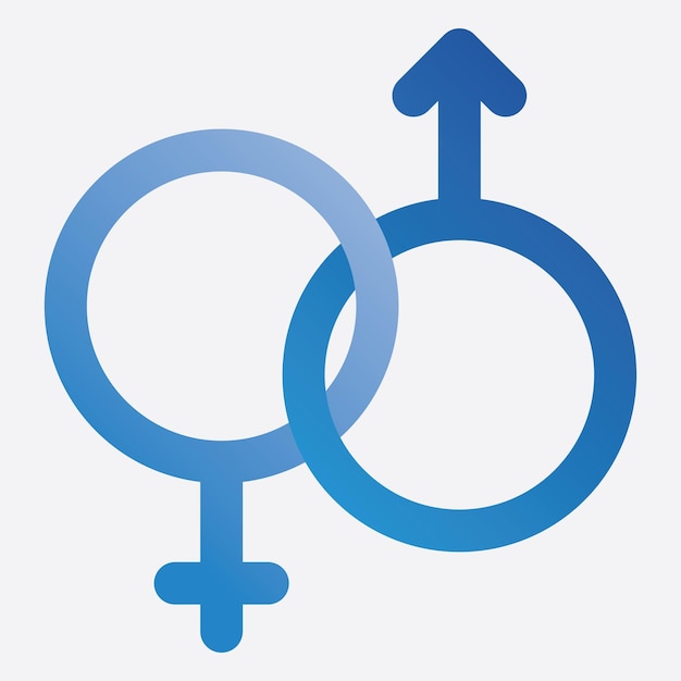 Vector gender illustration logo