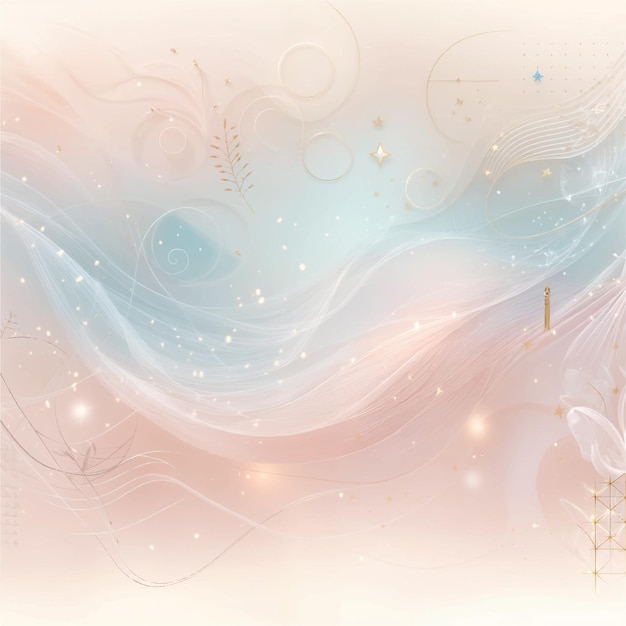 Vector a gentle seamless background in pastel tones with light effects soft textures and delicate