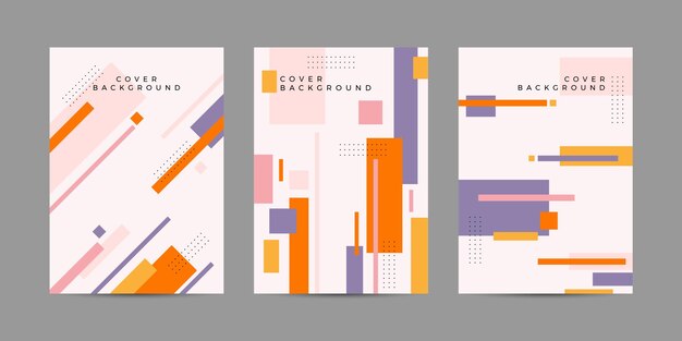 Vector geometric brochure