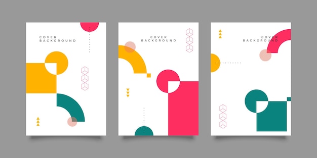 Vector geometric brochure