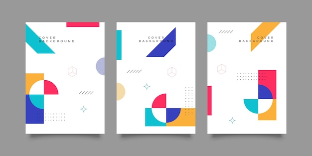 Vector geometric brochure