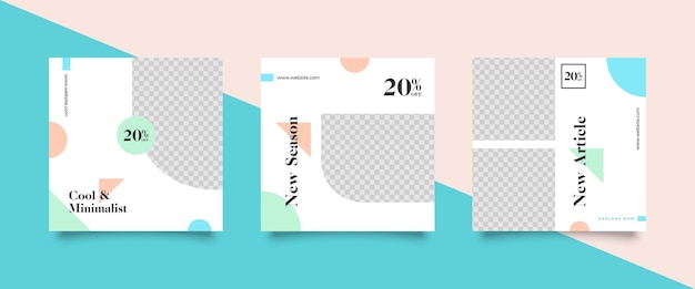 Vector geometric brochure