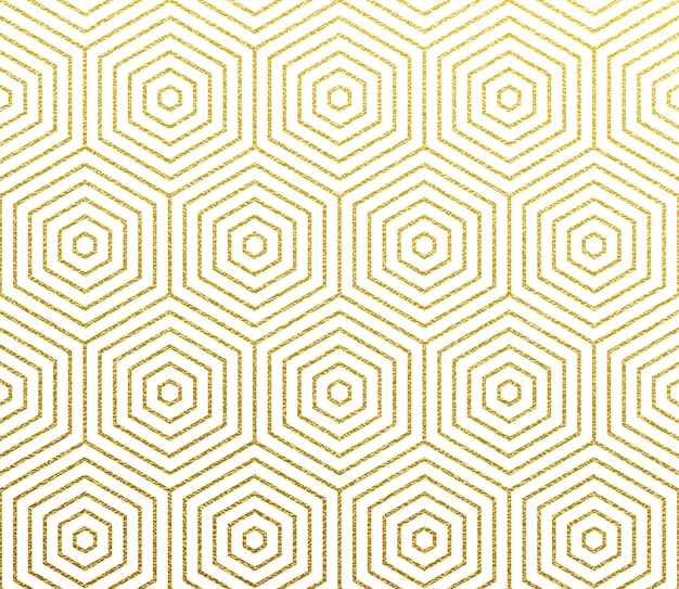 Geometric gold abstract  pattern background