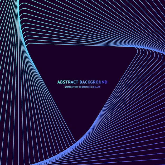 Vector geometric line art background