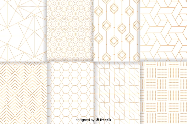 Geometric luxury pattern collection