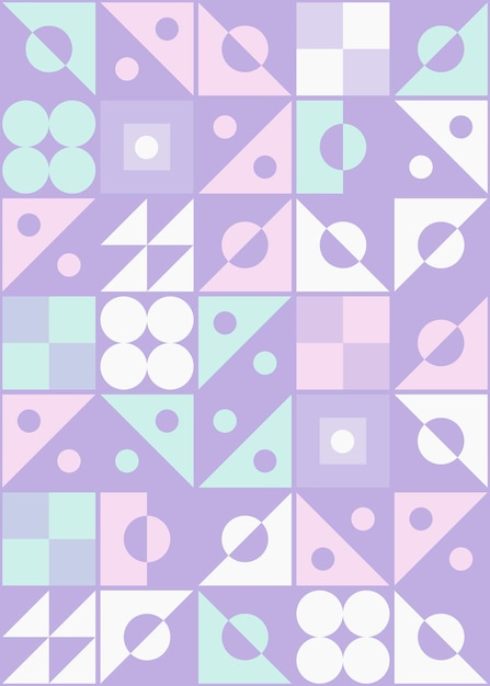 Vector geometric shapes pattern