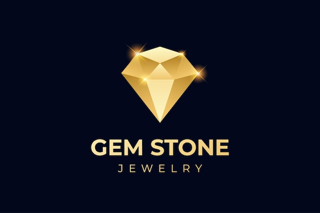 Geometry logo of luxurious diamond jewelry icon symbol vector elements for Jewelry shop sign