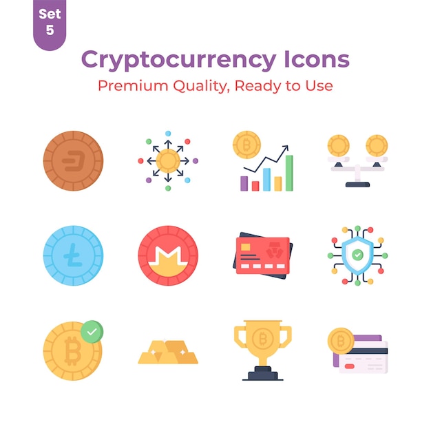 Vector get your hands on this amazing cryptocurrency vectors set ready for premium download