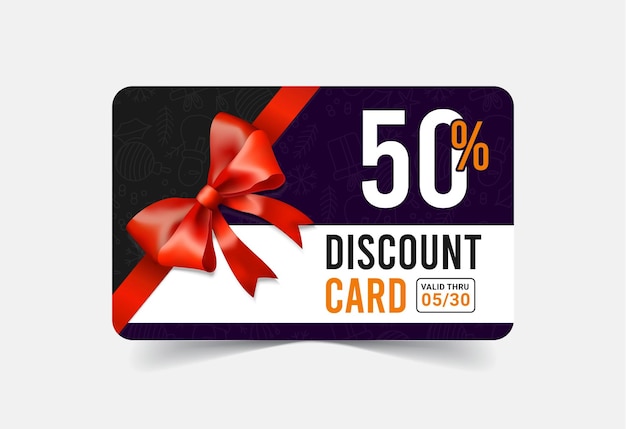 Gift voucher cards with special discount card