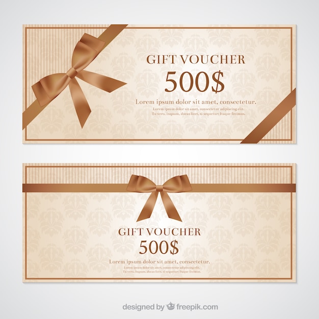 Vector gift voucher