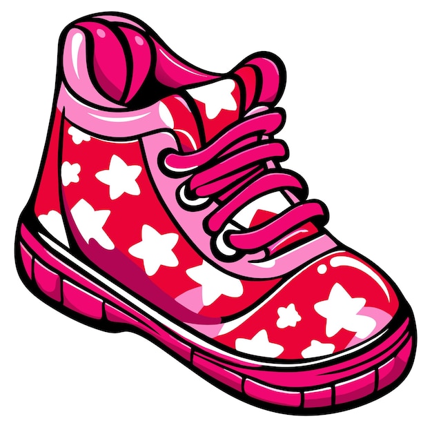 Girl Baby shoes set illustration