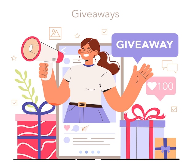 Giveaway content strategy development social media content manager