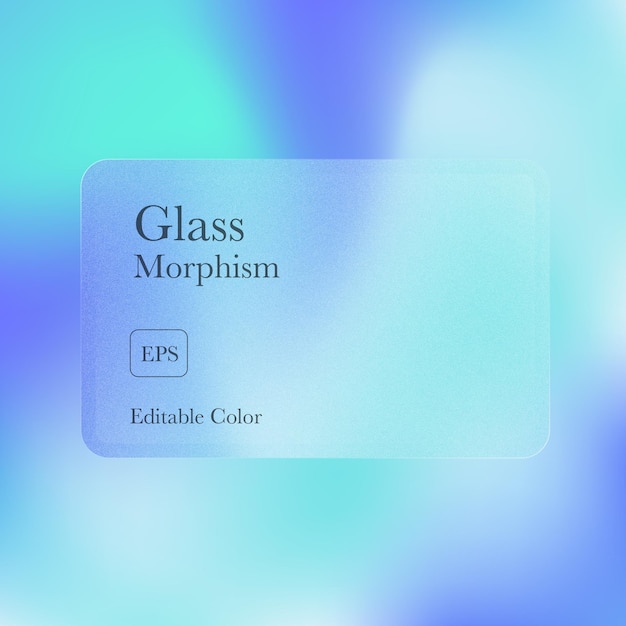 Vector glass morphism full editable eps