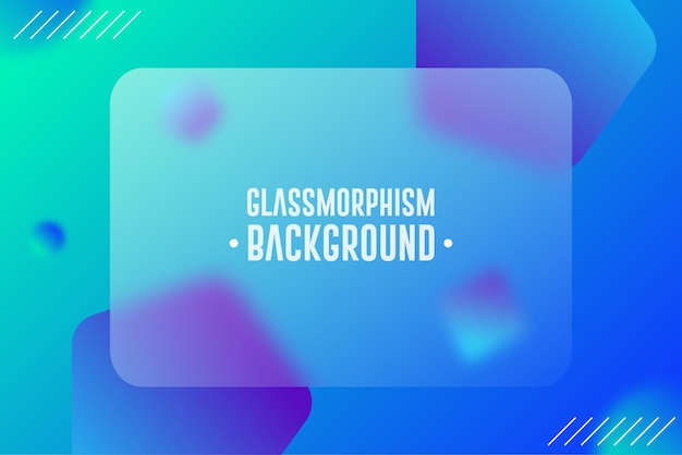 Glassmorphism gradient background