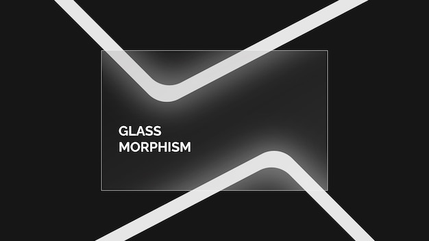 Glassmorphism style. realistic glass morphism effect