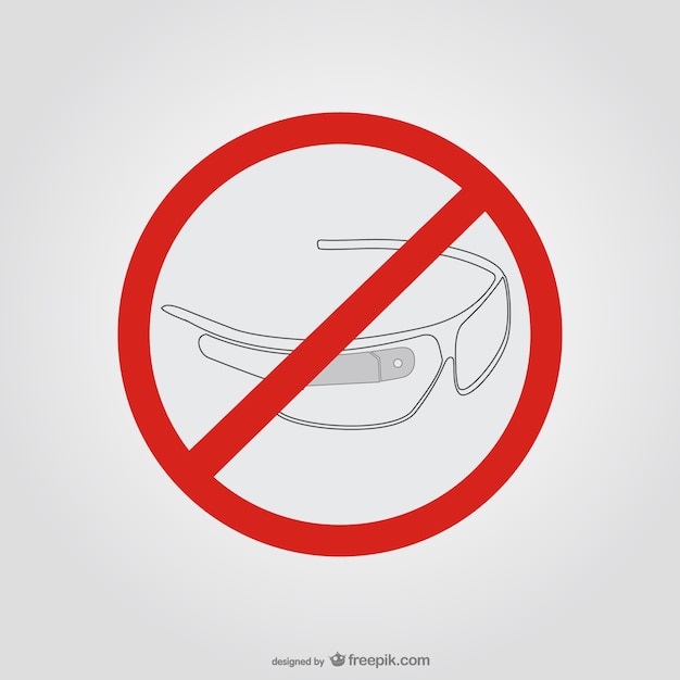 Vector goggles stop sign